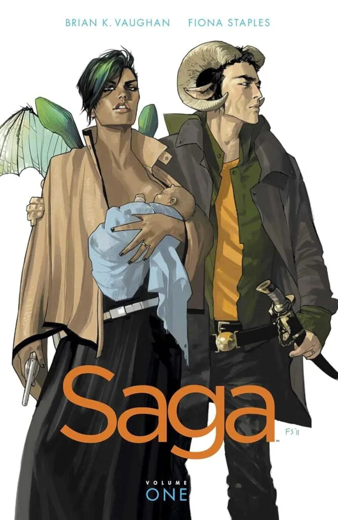 Saga by Brian K. Vaughan and Fiona Staples