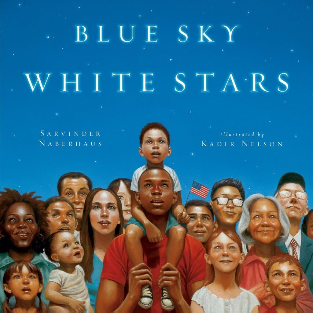 "Blue Sky White Stars" by Sarvinder Naberhaus